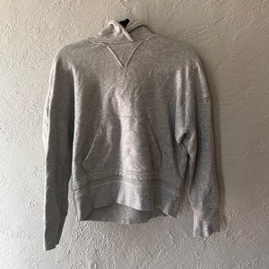 Grey Cropped Lululemon Hoodie